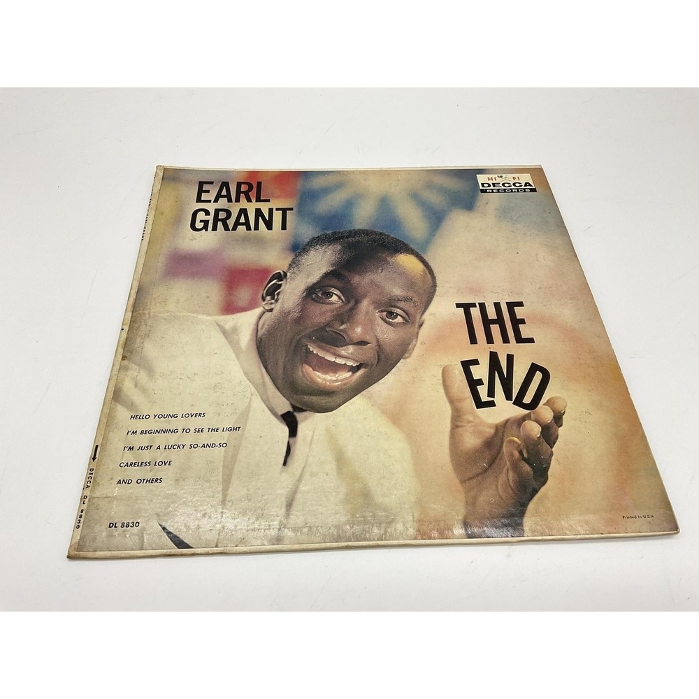Vintage Earl‎ Grant The End LP Vinyl Record Decca DL 8830 Jazz Vocal 33 RPM